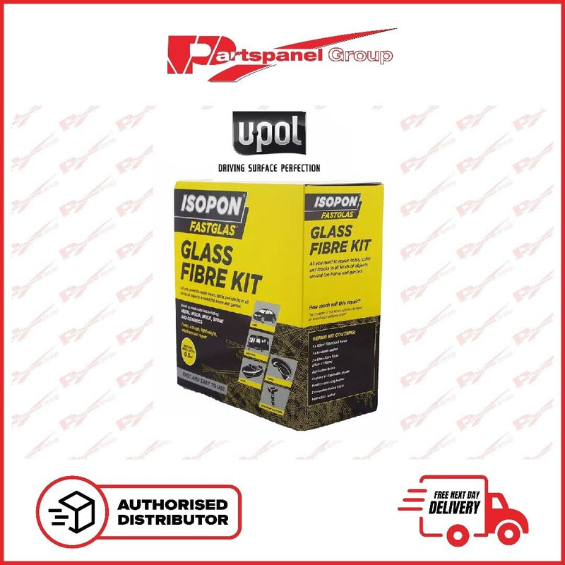 U-POL Isopon Large Fibreglass Resin,Activator + Matting KIT UPOL Fibre Glass