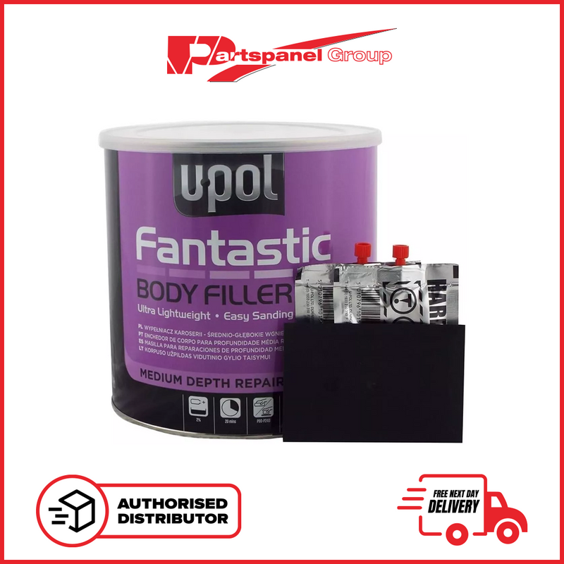 Upol Fantastic Polyester Body Filler 3 Litre - Includes Hardener & Spreader