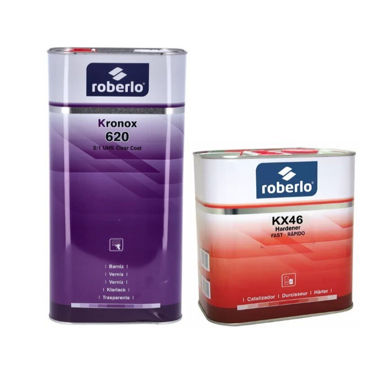 Roberlo 620 Kronox Uhs Fast Dry Clearcoat Lacquer + KX46 Hardener 7.5L