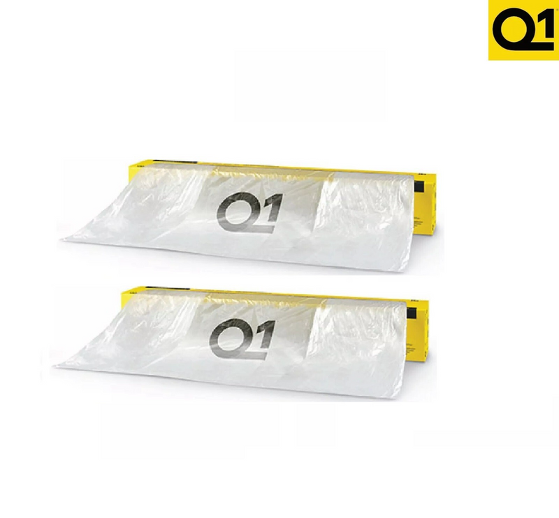 2X Q1 Premium Masking Film Sheeting Roll 5m x 120m – Paint Overspray Protection