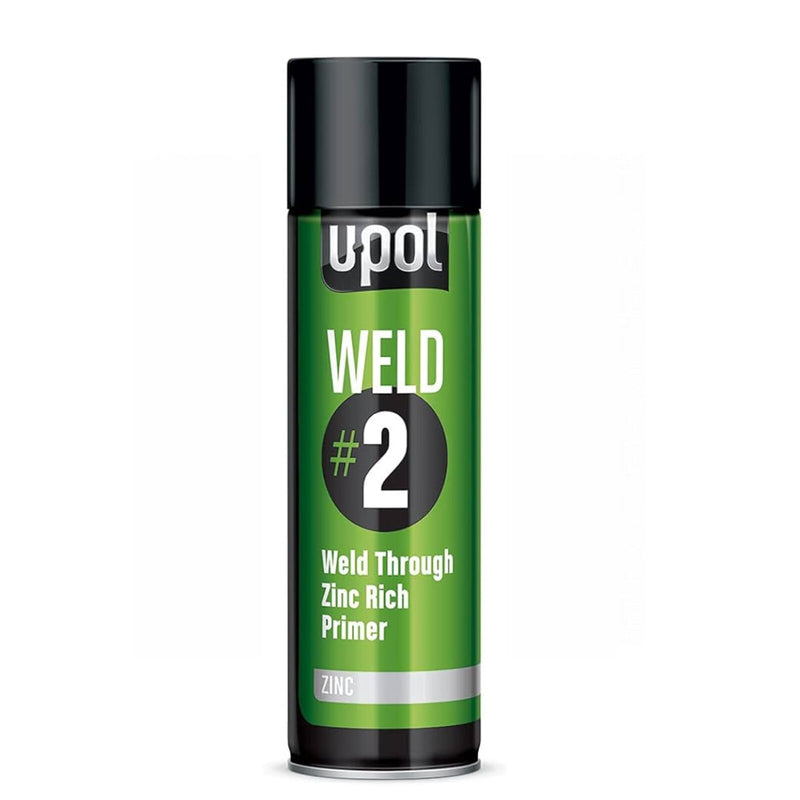 2 x U-POL WELD/AL WELD#2 Weld ZINC Primer  - 450ML PRIMER