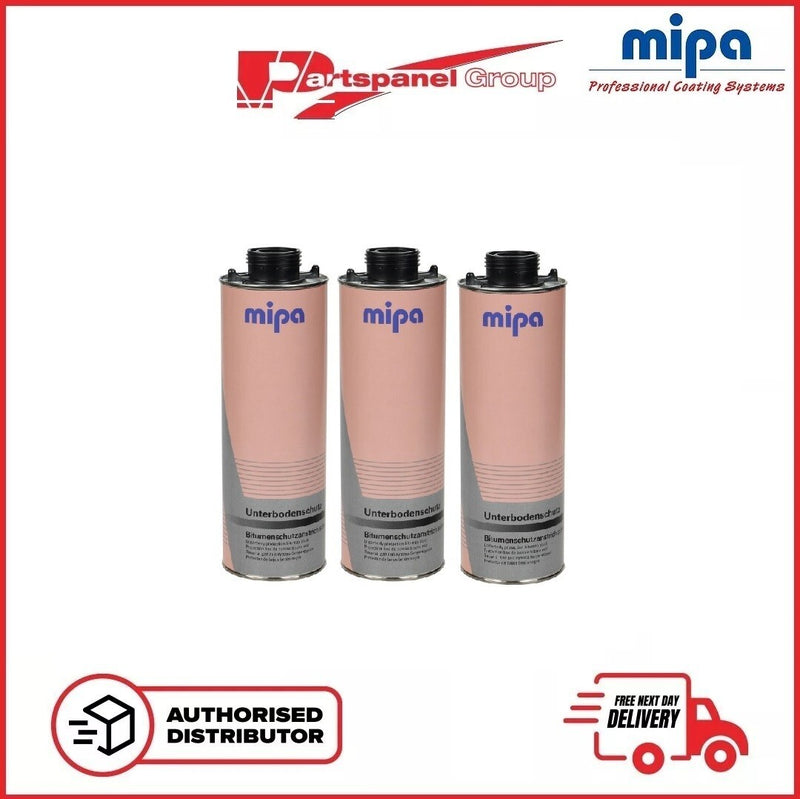 MIPA Black Underbody Schutz  Protection Spray Seal 256710000 - 1L PK 3