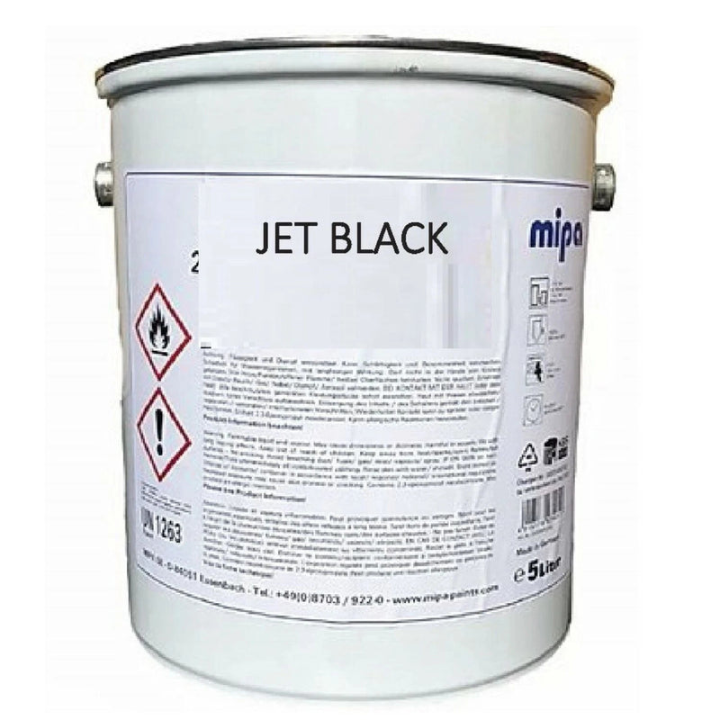 MIPA BC Super Jet Black Basecoat Paint 5L – Automotive Car & Van Refinish Mix
