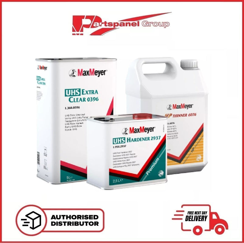 Max Meyer 0396 UHS Clearcoat 2K Kit with 2937 Hardener & 6076 Thinner 12.5L Kit