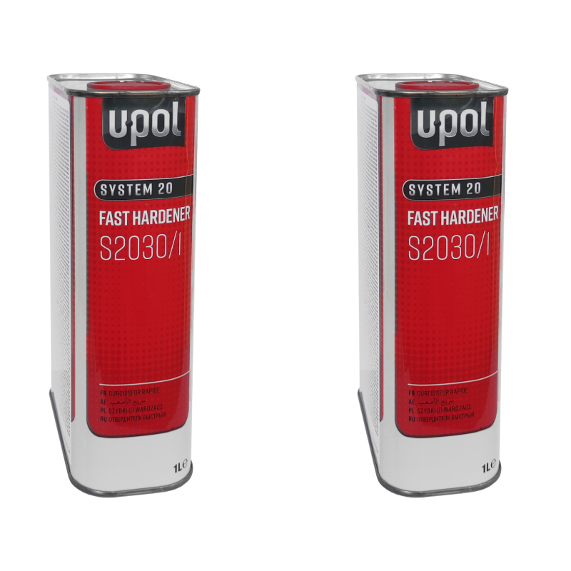 2 x UPOL S2030/1 2K FAST HARDENER ACTIVATOR  1L