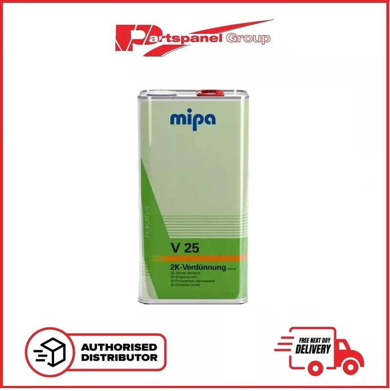 MIPA V25 2K Standard Thinner 5L – High Quality Acrylic Automotive Thinner