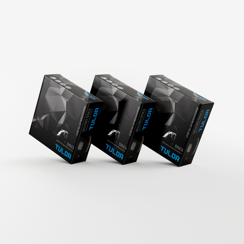 TULDA 6″ 150mm 15H SANDING FILM DISCS BOX OF 50- GRIT-P240