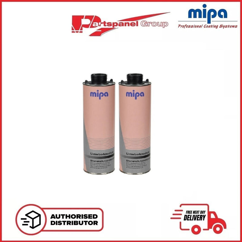 MIPA Black Underbody Schutz  Protection Spray Seal 256710000 - 1L PACK 2