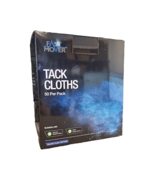 Fast-Mover TACK CLOTHS FOR SOLVENT & WATER BASED PAINTS, 50 CLOTHS