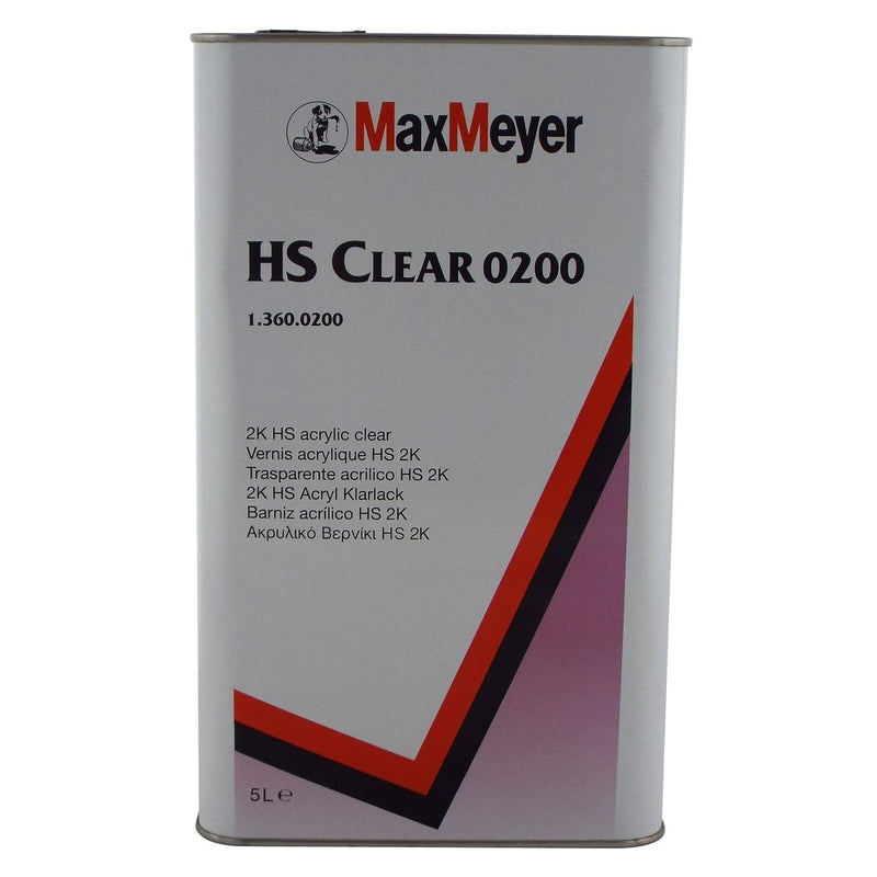 Max Meyer 0200 2K Clear Coat 7.5L Kit with 8000 Fast Hardener HS