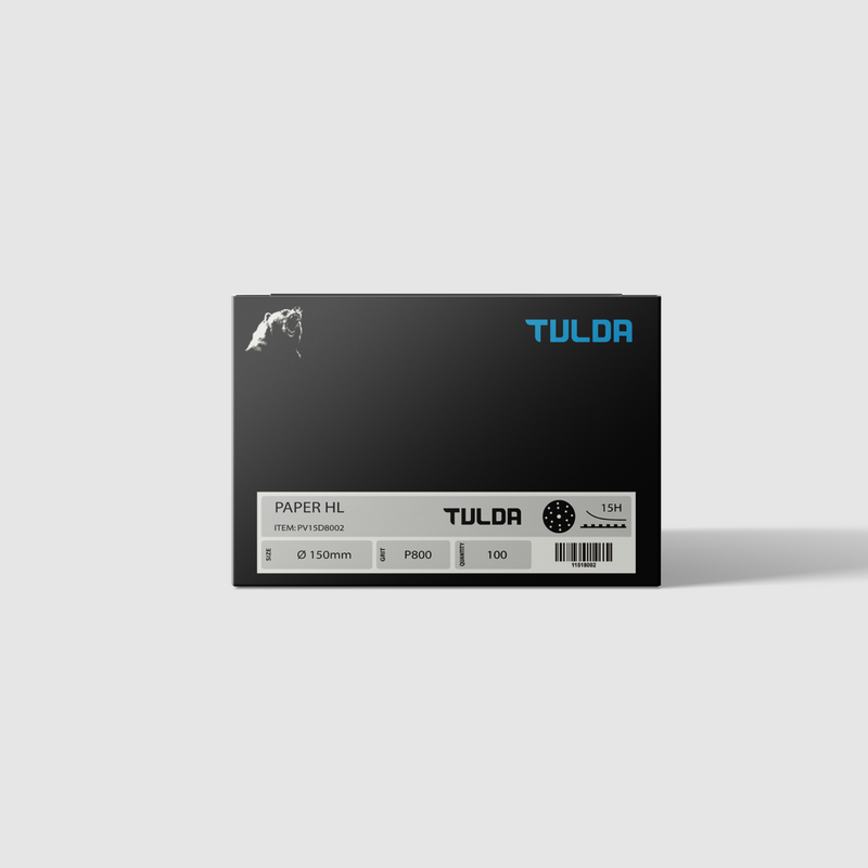 TULDA 6″ 150mm 15H SANDING FILM PAPER DISCS BOX OF 100 - GRIT-P120