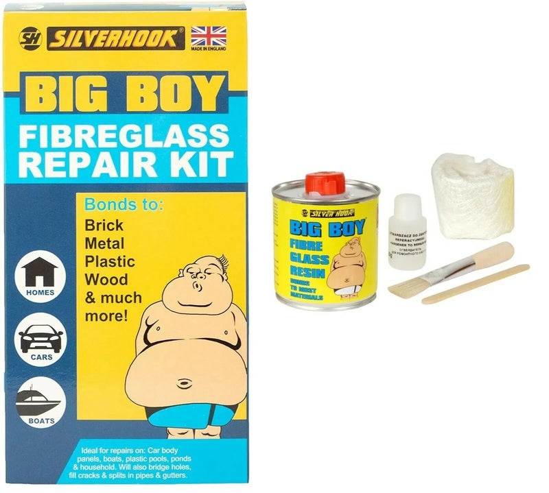 Big Boy Fibre Glass Resin Repair Kit All in One Bonding For Car Boat Hardener