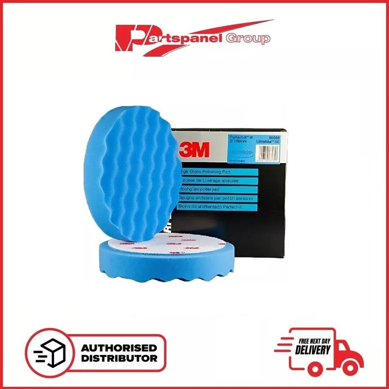 3M 50388 Perfect-It III Blue Polishing Pad High Gloss Finishing 150mm 2 PK