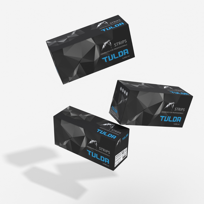 TULDA 70MM X 198MM (8H) SANDING PAPER STRIPS PACK OF 50 - P320