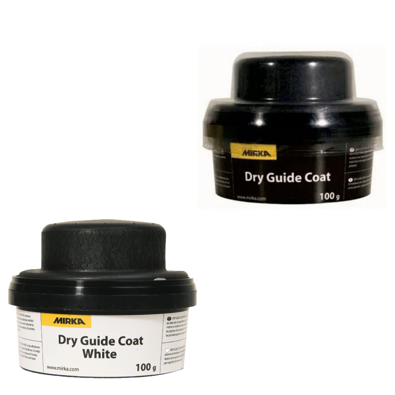 Mirka Black Dry Guide Coat Power & White Dry Coat Powder of 100g
