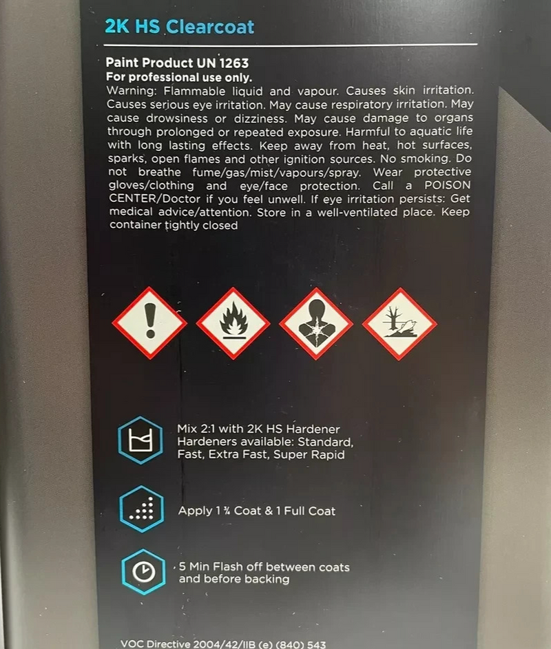 Final Systems 2K HS Ultimate Clear Coat 7.5L Kit with Fast Hardener Lacquer