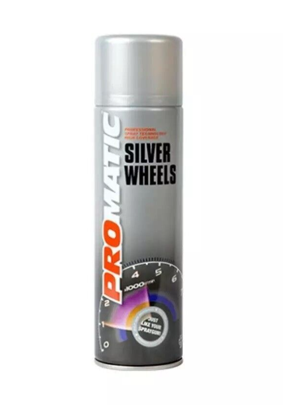 Promatic Silver Wheels Spray Paint Aerosol - 500ml