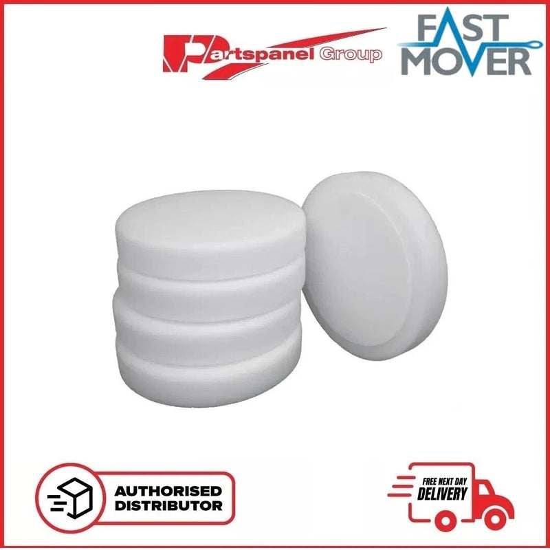 FAST-MOVER Hook & Loop HARD COMPOUNDING PAD 150 x 30mm White Foam, 5Pcs