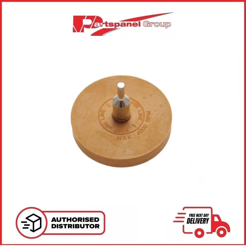 ERASER RUBBER WHEEL 84MM 5/16 THREAD & 6MM ARBO