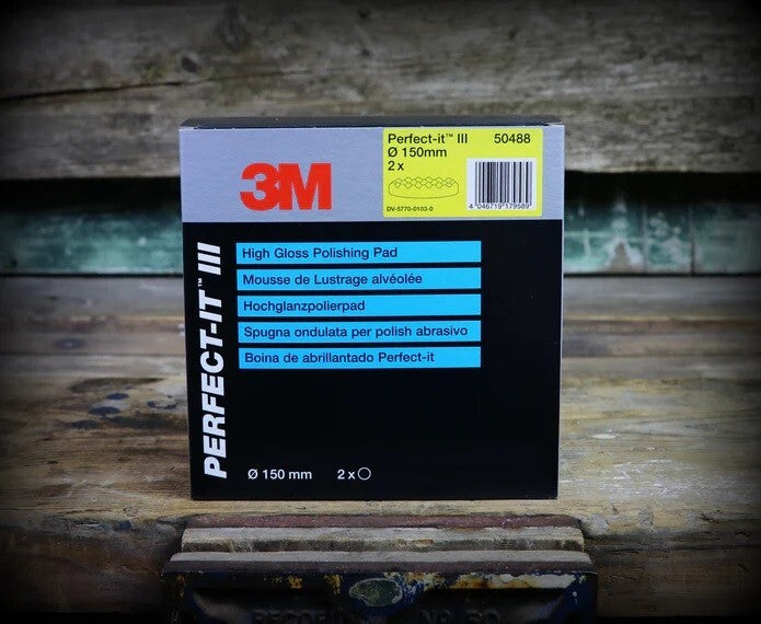 3M Perfect-it III Polishing Pad Yellow, 50488 - for Extra Fine Compound 2 Pad PK