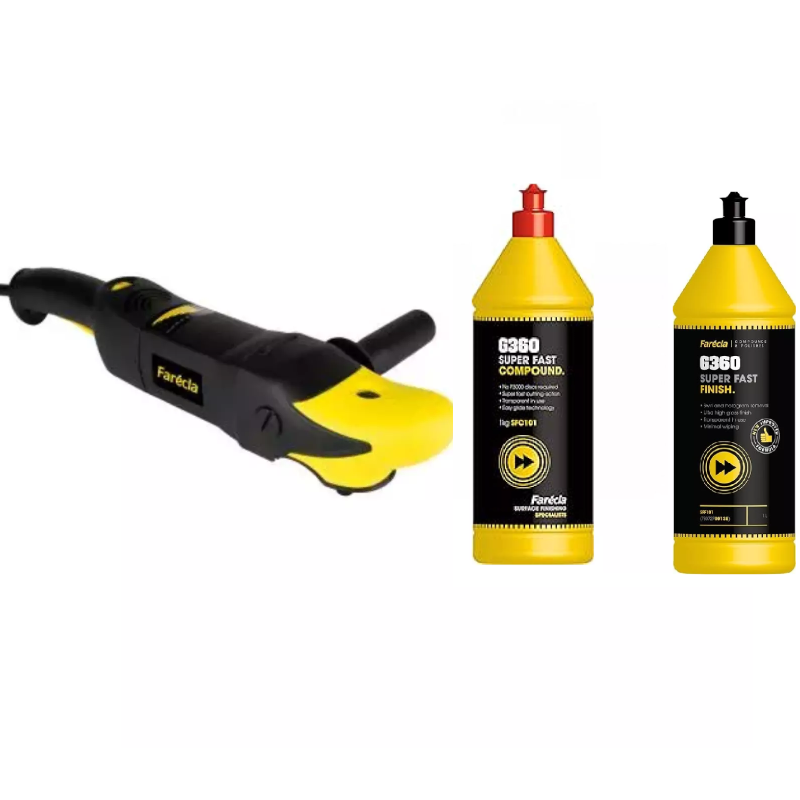 Farecla G-PLUS 150mm Rotary Machine + G360 SUPER FAST Compound & Finish 1Kg