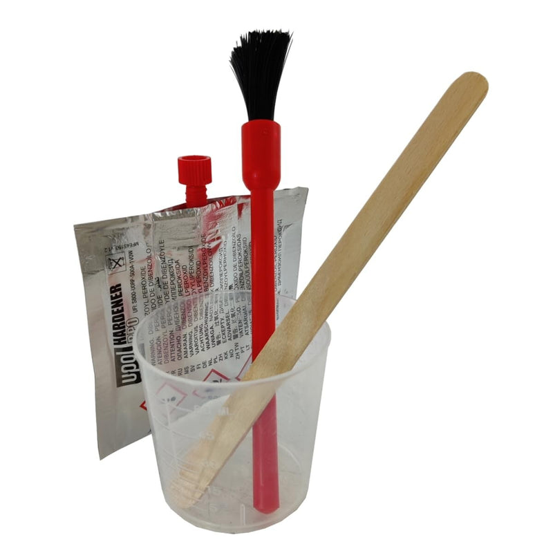 U-POL Isopon Large Fibreglass Resin,Activator + Matting KIT UPOL Fibre Glass