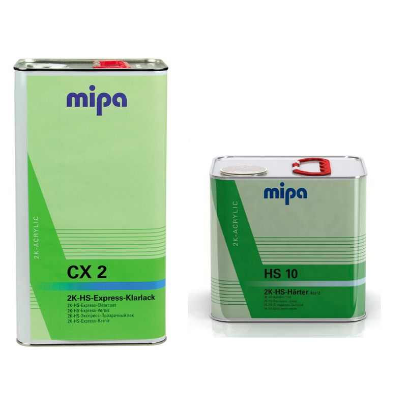 MIPA CX2 HS EXPRESS CLEARCOAT WITH HS10 FAST HARDENER 7.5L KIT
