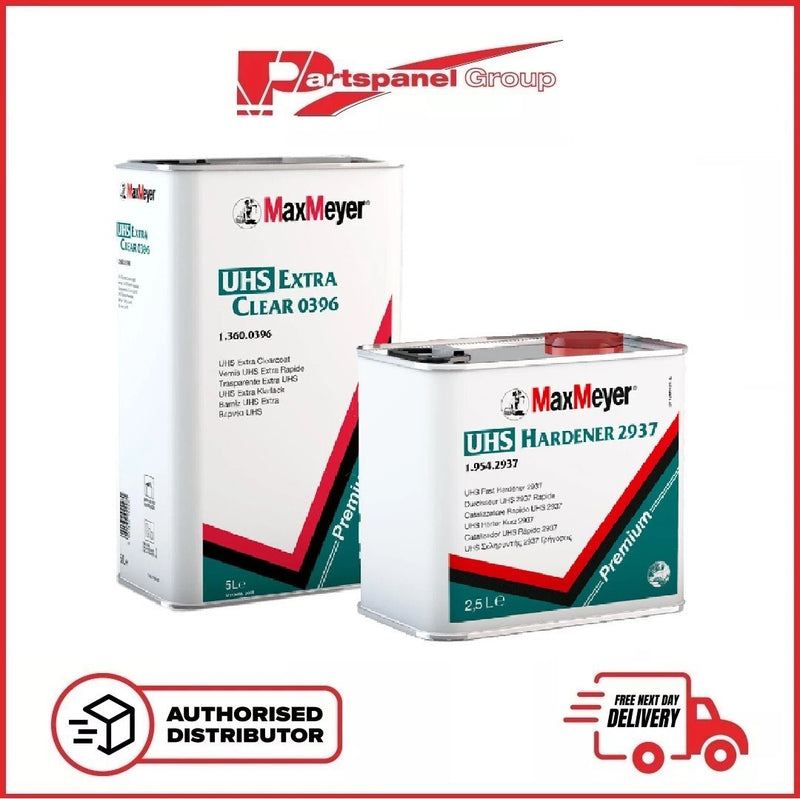 Max Meyer 0396 2K UHS Extra Clear Air-Dry Lacquer Coating Kit 7.5L