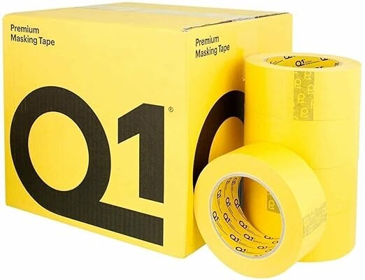 Q1 Premium  Automotive masking  Masking Tape 36mm x50 Box of 24 Rolls