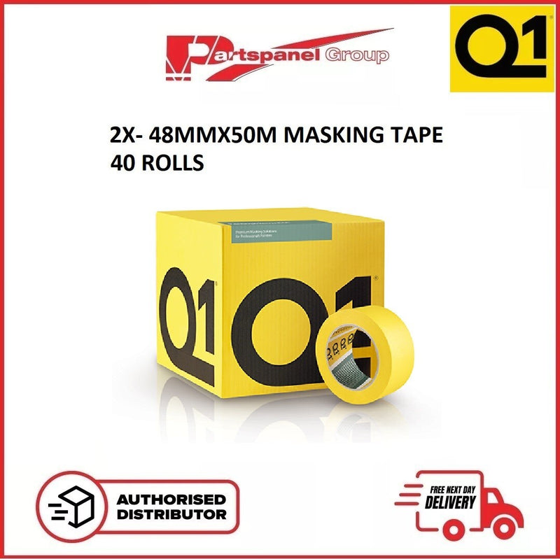 Q1 Premium Automotive Masking Tape - Pack of 2 (20 rolls each, total 40 rolls)