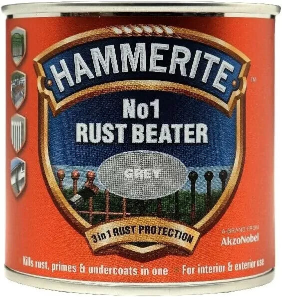 Hammerite No.1 Rust Beater, Grey - 250ml