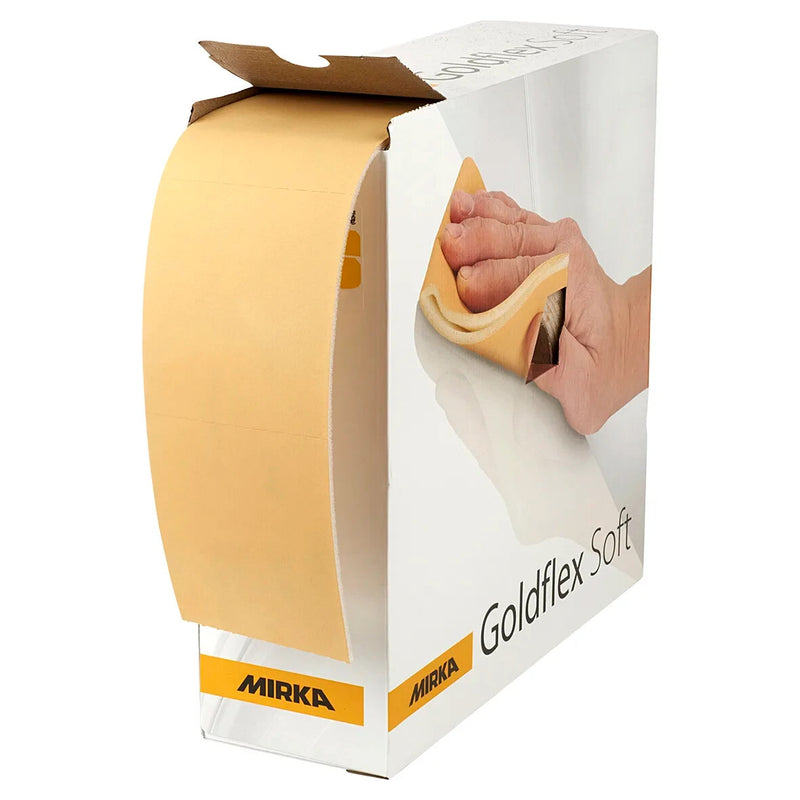 Mirka Goldflex Soft Sanding Roll - 115 x 125mm - Grit P800 - Pack of 200