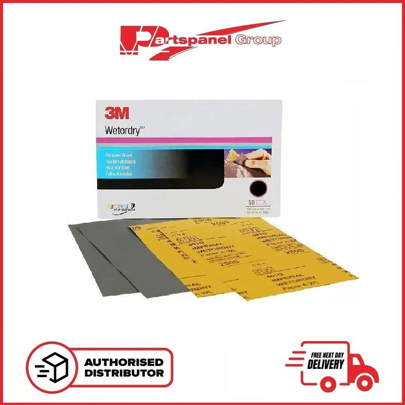 3M 02049 Wetordry Abrasive Sheet, P2000, 50 sheet in the box