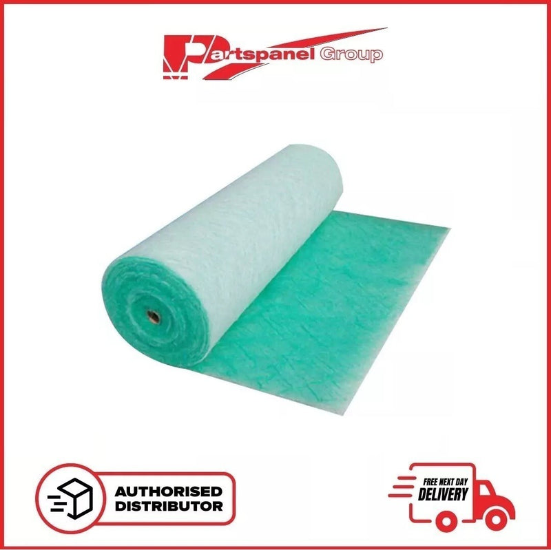 SPRAYBOOTH FILTER ROLL 1M x 20M -EXTRACTION GREEN FIBREGLASS PAINT