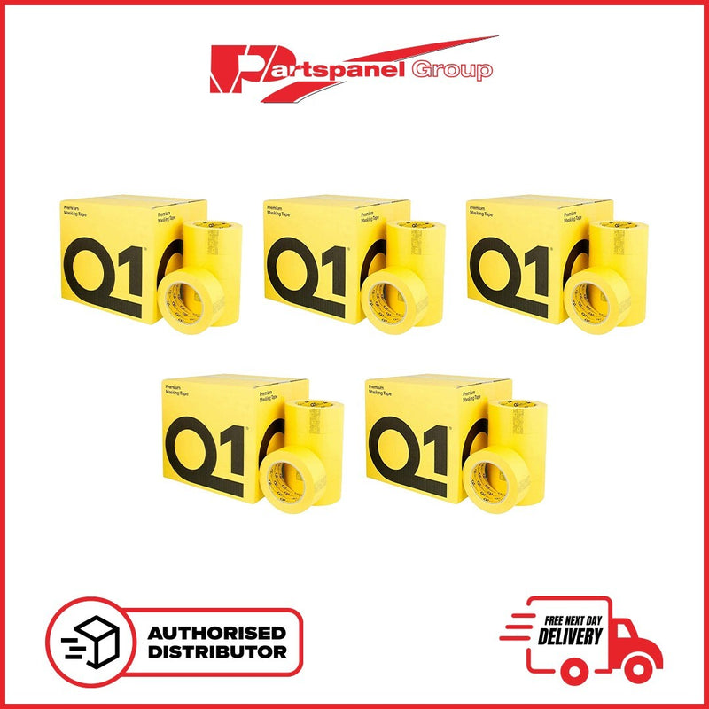 5 X Q1 Premium  Automotive masking  Masking Tape 36mm x50m  5 Box, ( 120 rolls )