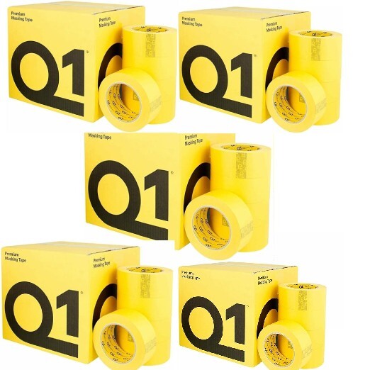 5 X Q1 Premium  Automotive masking  Masking Tape 36mm x50m  5 Box, ( 120 rolls )