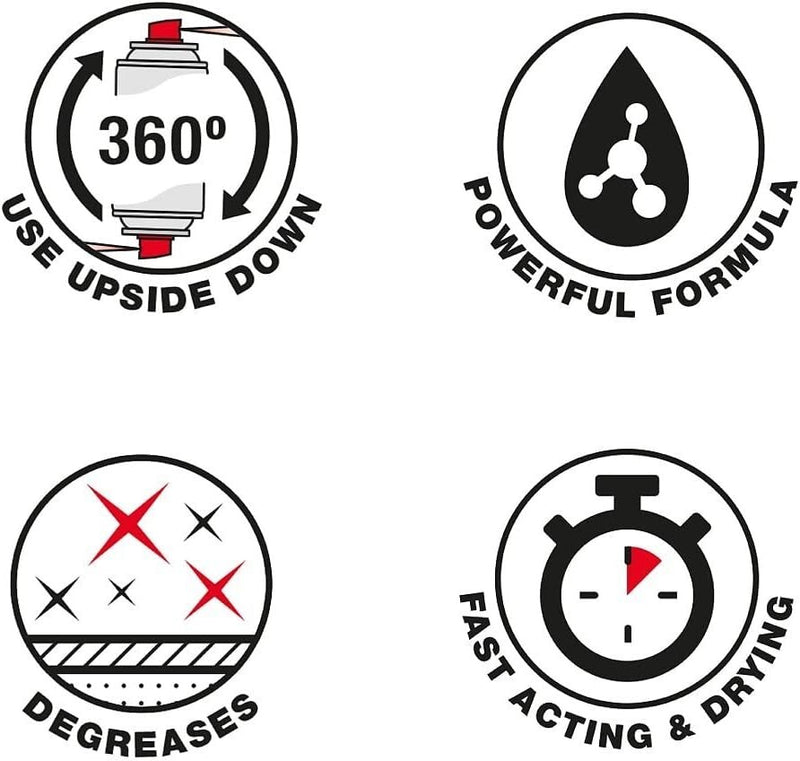 Holts Brake Cleaner Spray Vehicle Parts Cleaner Maintenance Cleaning Car Pack 6