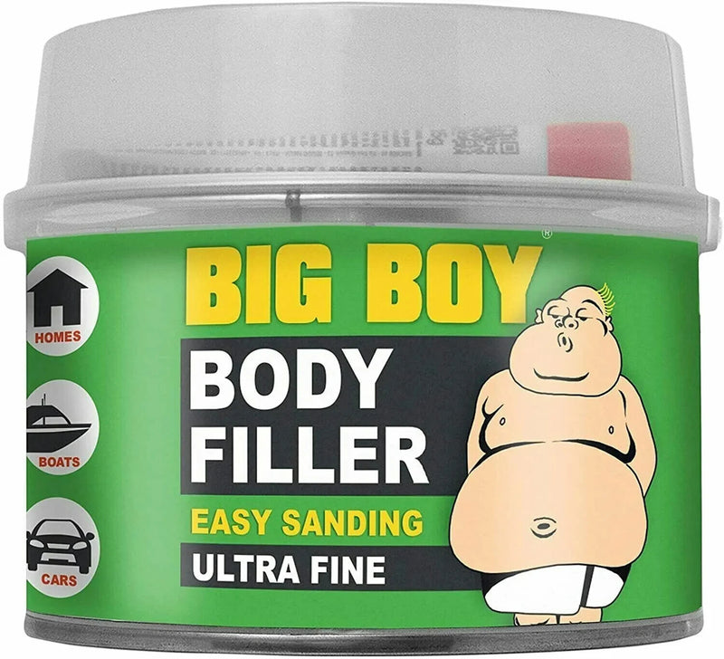 Big Boy Ultra Fine Easy Sand Body Filler Sanding Cars/ Boat Metal Scratch 250ml