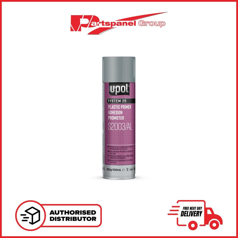 U-POL S2003/A SYSTEM 20 PLASTIC PRIMER AEROSOL ADHESION PROMOTER  PRIMER - 450ML