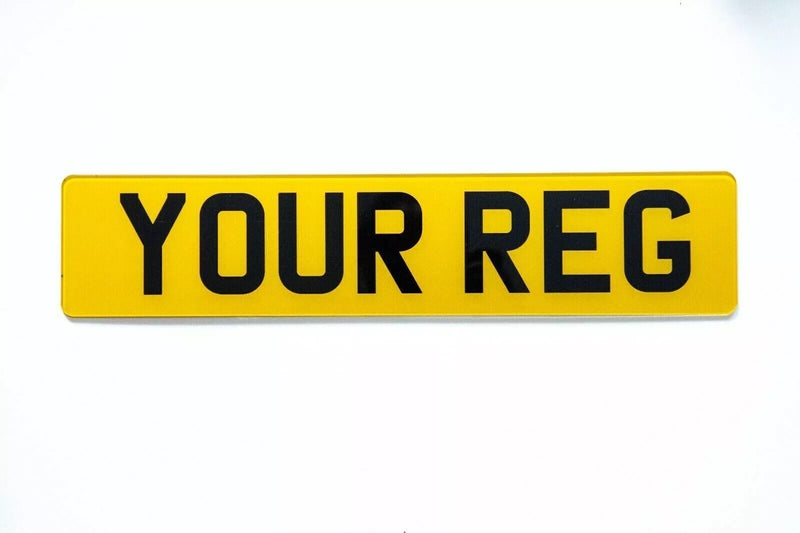 Front/Back NUMBER PLATES ROAD LEGAL FRONT & REAR GLOSS BLACK