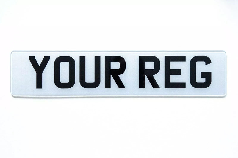 Front/Back NUMBER PLATES ROAD LEGAL FRONT & REAR GLOSS BLACK
