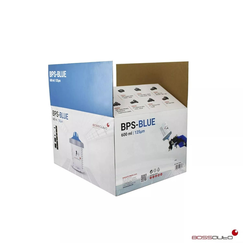 Boss Auto Paint cup system 600ml 125 microns set of 50 PPS