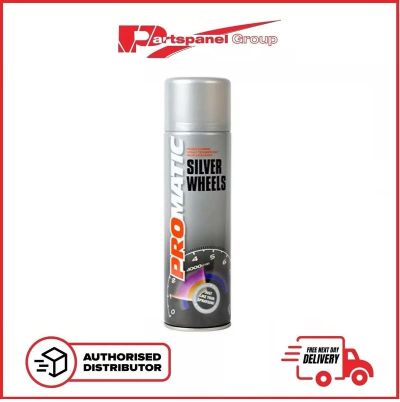 Promatic Silver Wheels Spray Paint Aerosol - 500ml