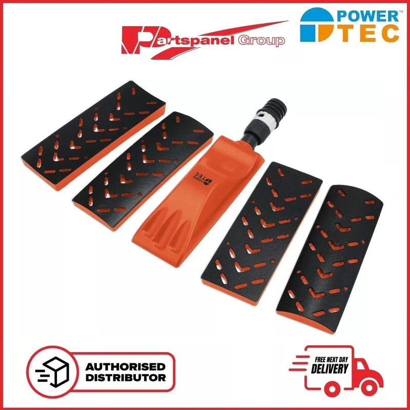 PowerTec 92709 Sanding Block with Dust Extraction 5pc - 70 x 198mm