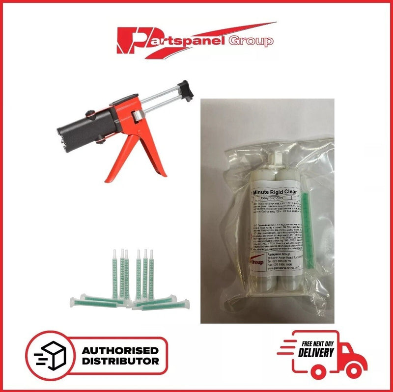 Fast Mover 50ML Cartridge Applicator Gun & Clear Cartridge &10Pk Nozzles