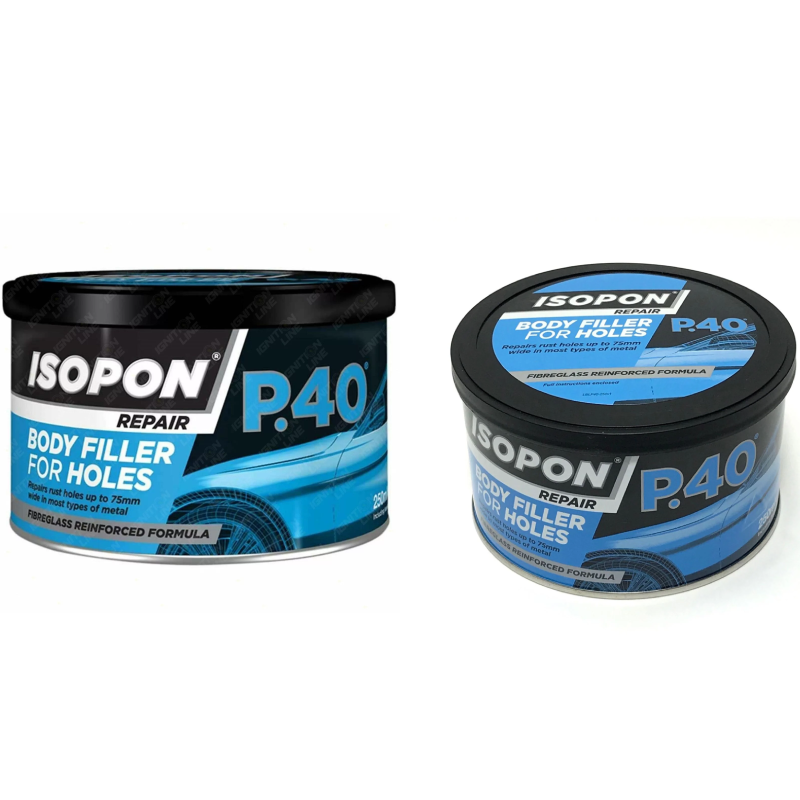 U-POL Davids Isopon P40 250ml & 600ml Car Bodywork Reinforced Body Filler