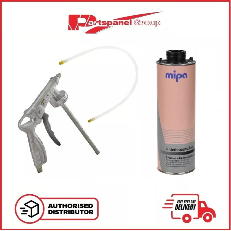 Swiftlon Under Coating Spray Gun +  MIPA - Underbody Shutz Black Bitumen (1 L)