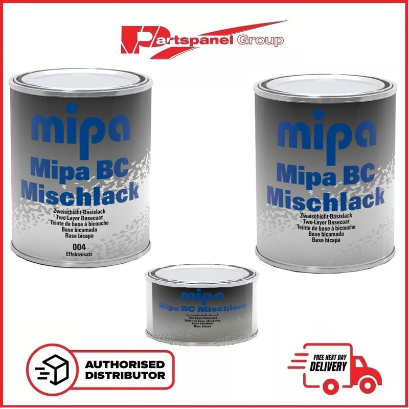 Mipa BC Basecoat - Solvent Based Paint Mixing Tinters 500ml,1lt & 3lt 000 - X090