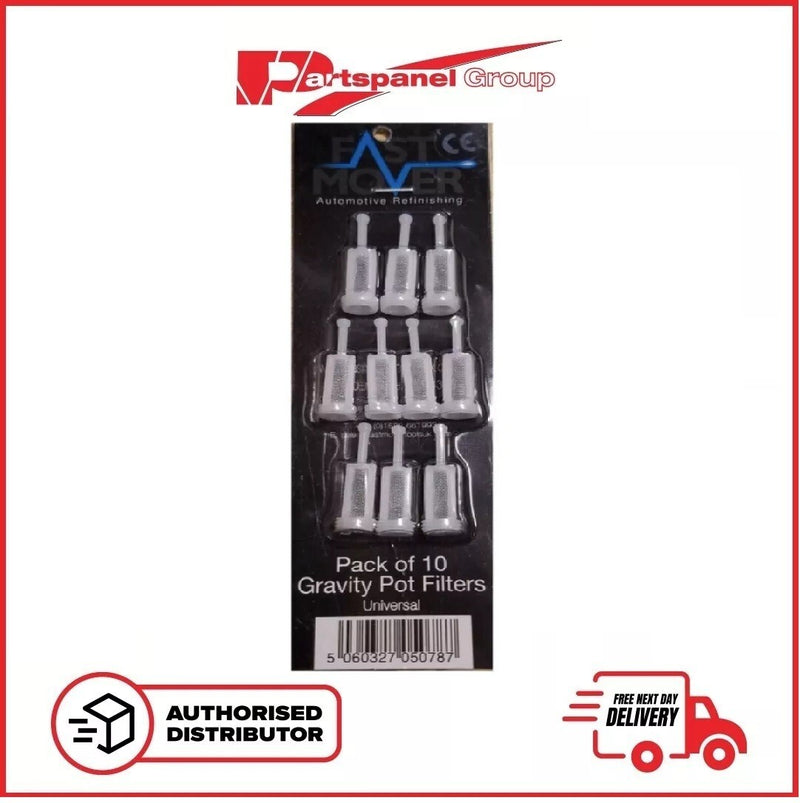 FastMover Gravity Feed Pot Filters Spray Gun Fast Move (Pack of 10)