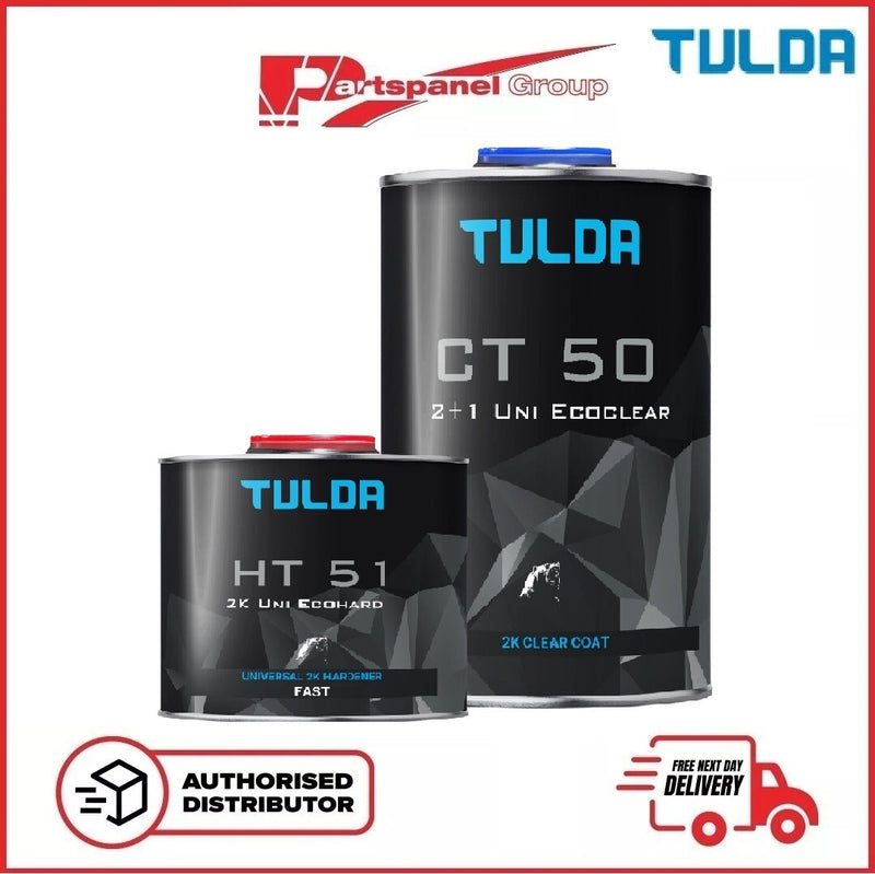 Tulda CT50 2+1 UNI ECOCLEAR Clearcoat + HT51 2k  UNI ECO Hardener FAST 1.5L KIT